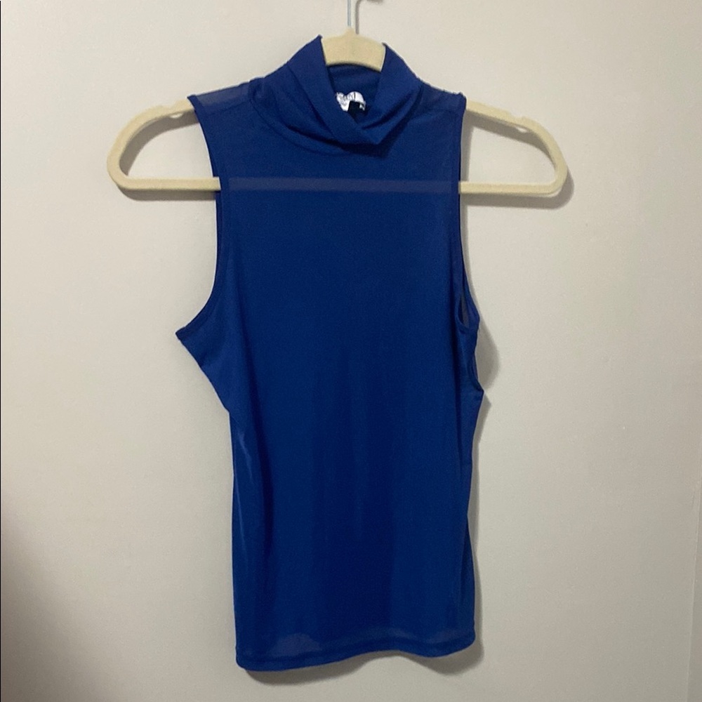 NWOT! AFRM Blue‎ Sleeveless Women's Sheer Top